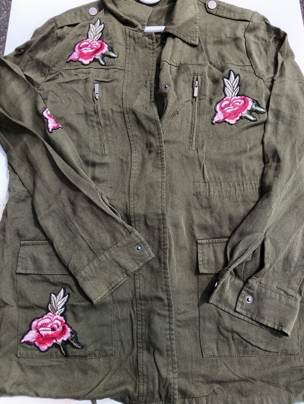 Women's military styled vintage jacket